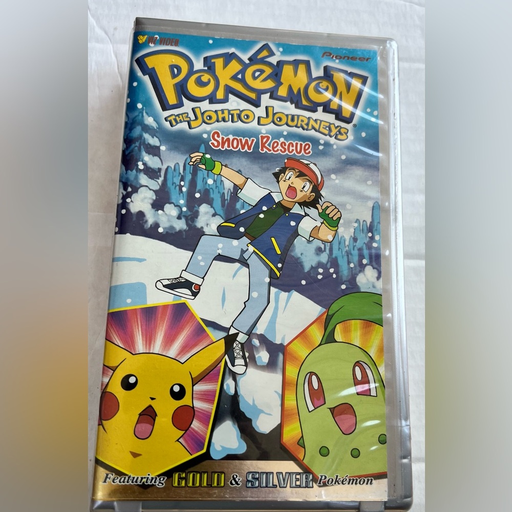 Pokémon The Johto Journeys Snow Rescue VHS video movie 2001 vintage Pioneer tape